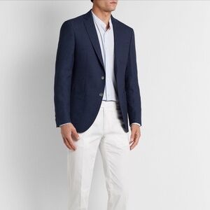 Hugo Boss Raye 6 Slim-Fit Navy Sports Coat Blazer Men’s Size 44R